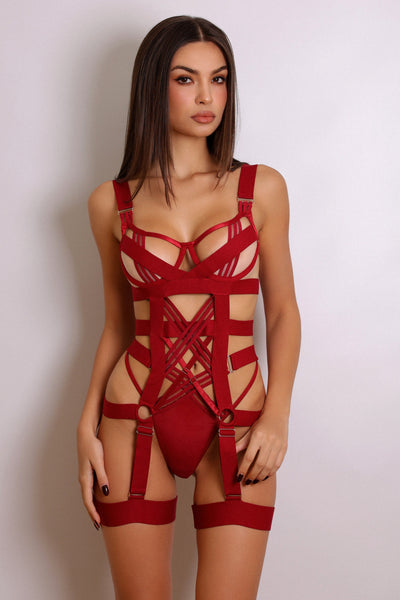 Anahi Bodysuit - Burgunder
