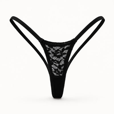 FREE GIFT - Noir Lace Thong - Black