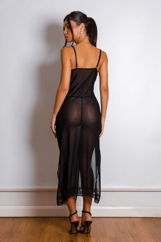 Lyonell Lingerie Kleid - Schwarz