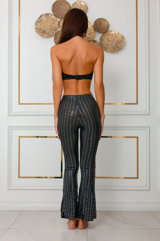 Rosabel Top- und Hosen-Set - Schwarz
